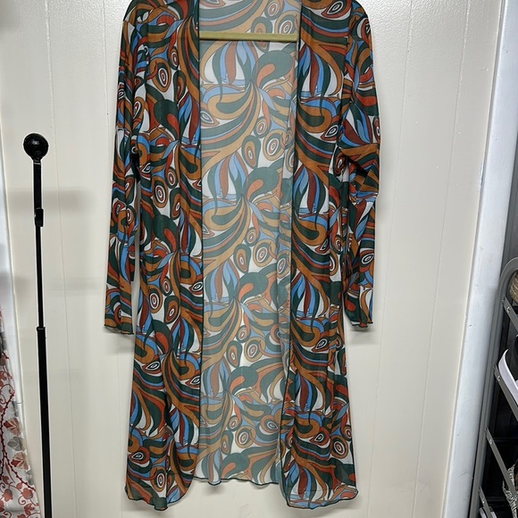 Colorful Patterned Swim Cover-Up Set - Picture 7 of 10